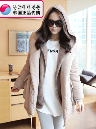 Maternity clothing  clothing  winter  thermal outerwear thickening   jacket free shipping