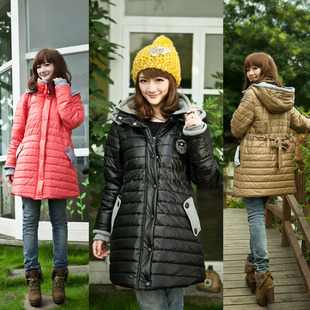 Maternity clothing cotton-padded jacket cotton-padded jacket autumn and winter badge thickening maternity wadded jacket