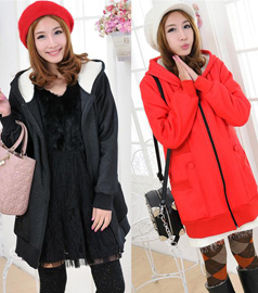 Maternity clothing  cotton-padded jacket cotton-padded jacket  wadded jacket thickening plus velvet  free shipping