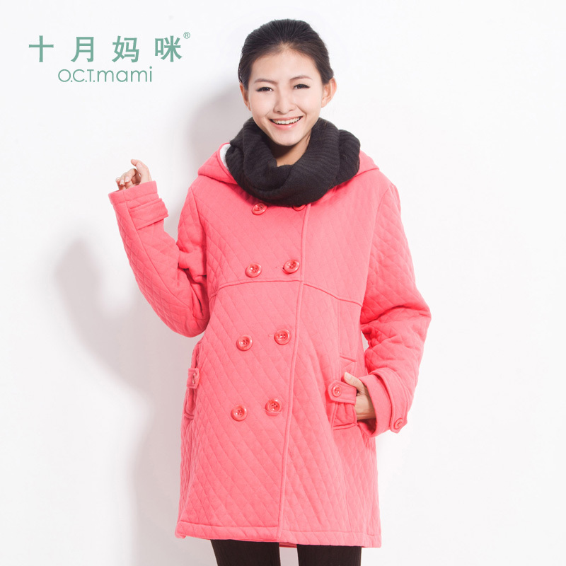 Maternity clothing cotton-padded maternity clothing casual outerwear top thermal cotton-padded jacket