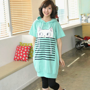 Maternity clothing duomaomao plus size nursing loading skirt summer