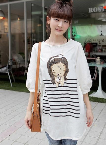 Maternity clothing fashion 7 quarter sleeve top summer spring