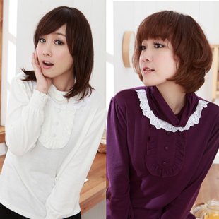 Maternity clothing front button maternity sweater basic shirt top t-shirt xyc128