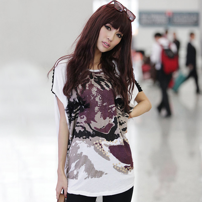 Maternity clothing hole comfortable maternity t-shirt personalized short-sleeve fashion maternity top maternity summer off 20%