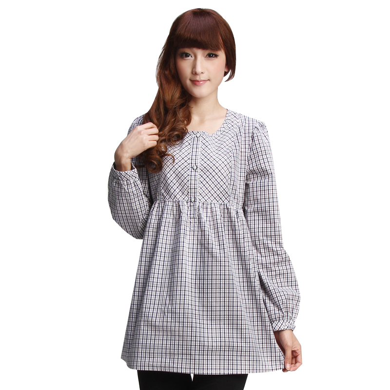 Maternity clothing long-sleeve T-shirt spring and autumn fashion loose maternity clothing top a1202