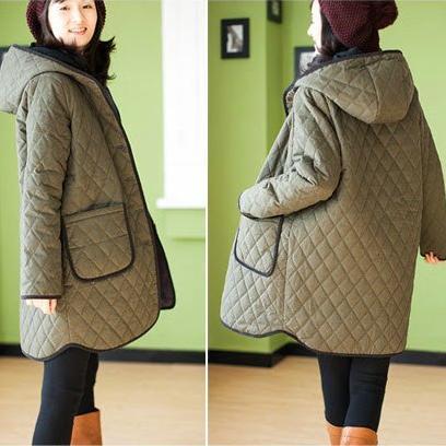 Maternity clothing maternity autumn and winter top pressure cell wadded jacket maternity cotton-padded jacket thermal winter