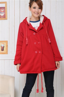 Maternity clothing maternity autumn and winter wadded jacket bear maternity cotton-padded jacket with a hood maternity outerwear