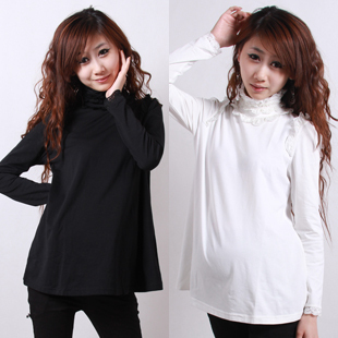 Maternity clothing maternity basic shirt maternity shirt comfortable 100% all-match cotton maternity underwear