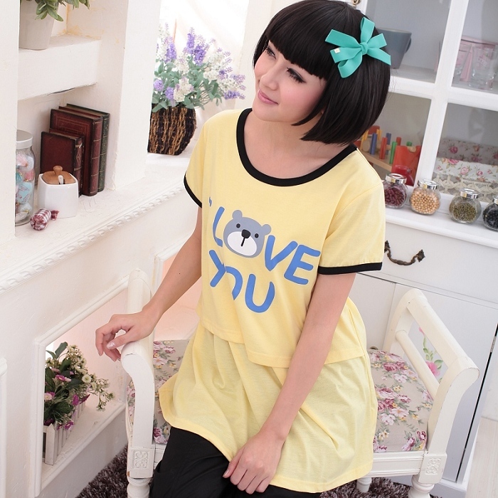 Maternity clothing maternity clothing summer letter maternity top