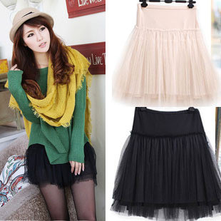 Maternity clothing maternity dress spring and autumn all-match short skirt lace tulle maternity dress puff skirt