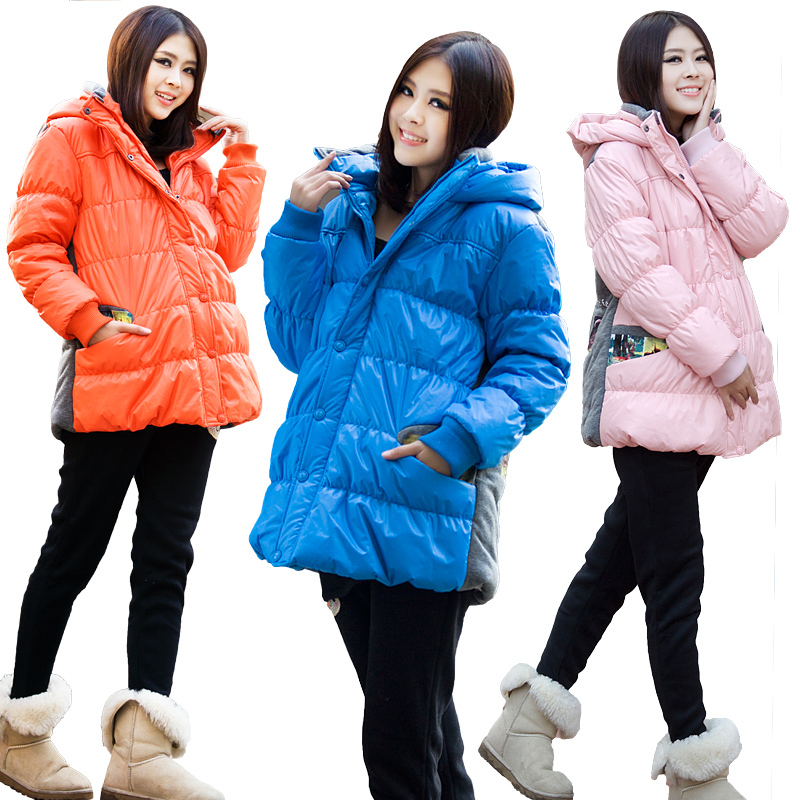 Maternity clothing maternity wadded jacket cotton-padded jacket winter outerwear maternity top plus size thickening 2012