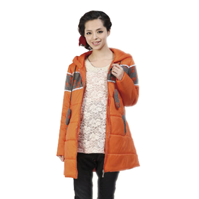 Maternity clothing maternity wadded jacket maternity fashion bright color wadded jacket outerwear soft fabric 24w110