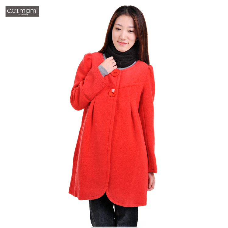 Maternity clothing maternity winter outerwear woolen overcoat outerwear