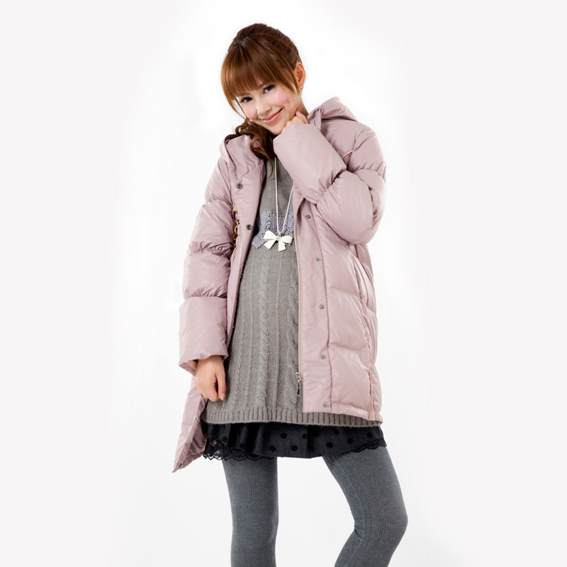 Maternity clothing medium-long maternity down coat