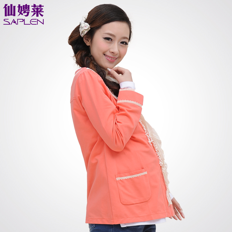 Maternity clothing outerwear maternity clothing spring outerwear maternity long-sleeve top 160861