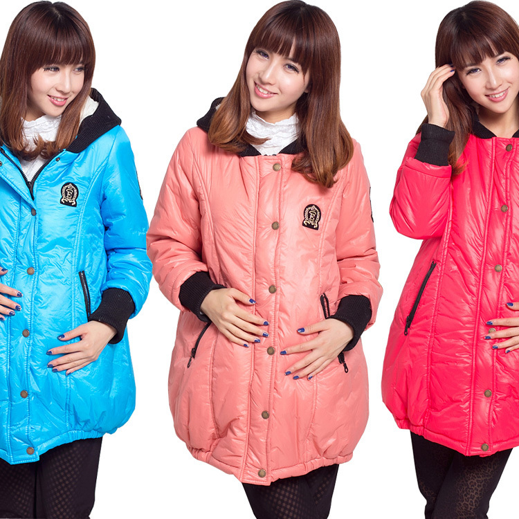 Maternity clothing overcoat cotton-padded jacket thickening winter maternity wadded jacket cotton-padded jacket outerwear down