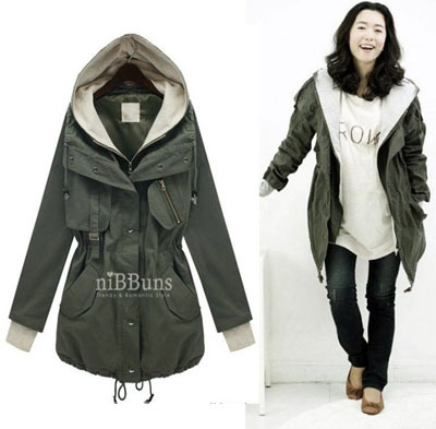 Maternity clothing spring and autumn detachable hat casual maternity trench maternity outerwear