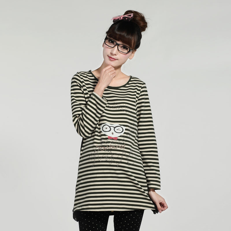 Maternity clothing spring and autumn maternity basic shirt maternity top maternity t-shirt long-sleeve c1201