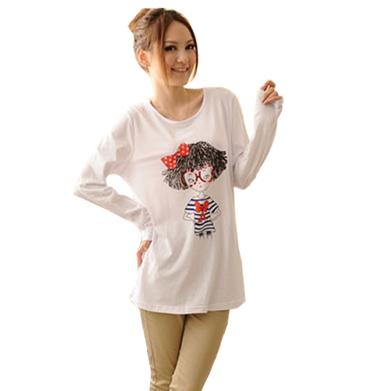 Maternity clothing spring and autumn maternity t-shirt autumn and winter basic T-shirt maternity top 118065