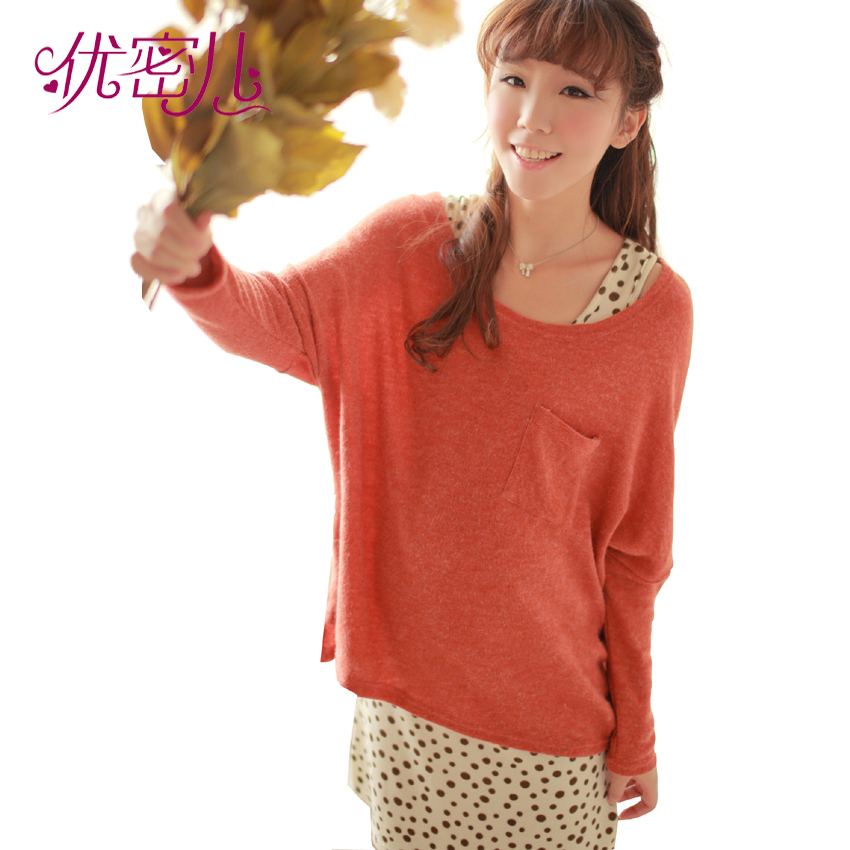 Maternity clothing spring and autumn one-piece dress maternity sweater twinset q826 tank dress
