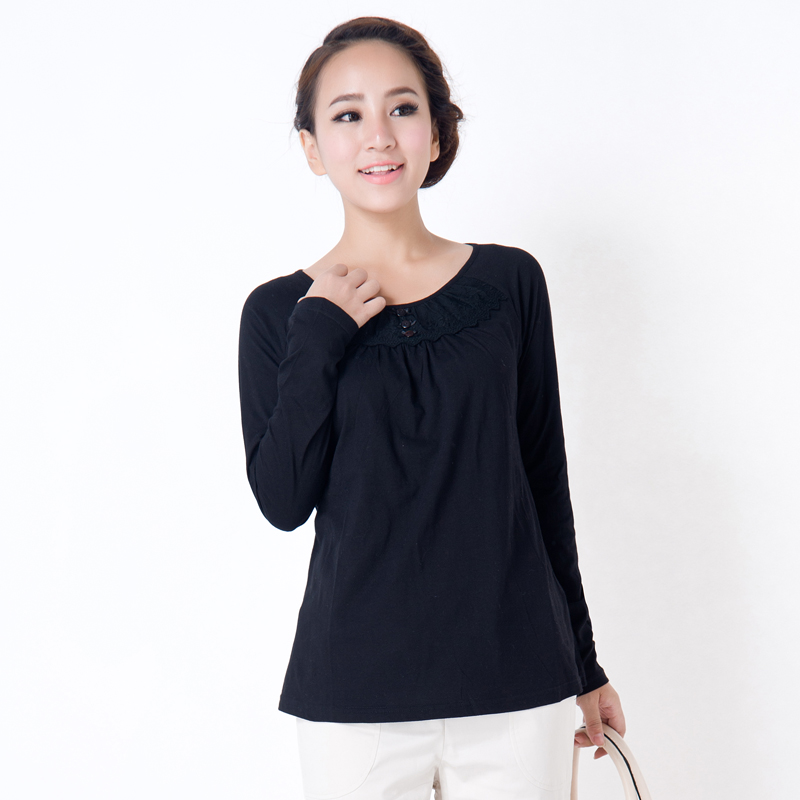 Maternity clothing spring fashion maternity top maternity shirt basic shirt