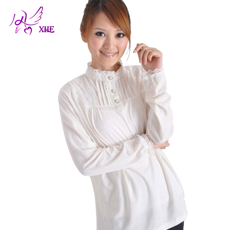Maternity clothing spring maternity long-sleeve maternity basic shirt maternity top maternity best