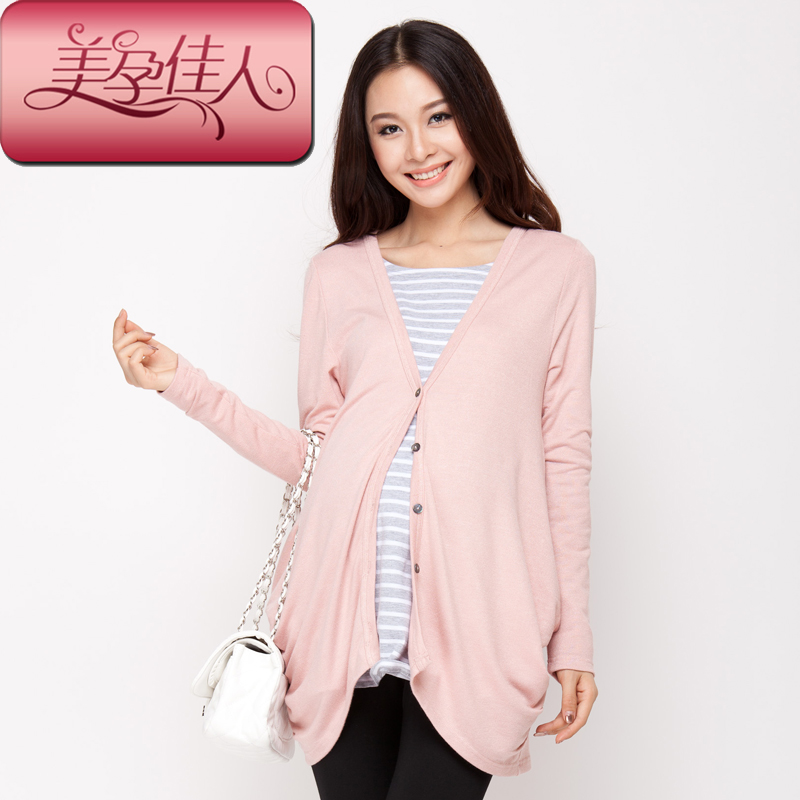 Maternity clothing spring maternity top spring and autumn long-sleeve stripe basic shirt 1192