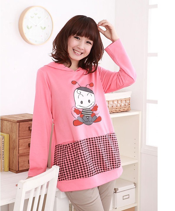 Maternity clothing spring print small bee maternity top long-sleeve sweatshirt 11077