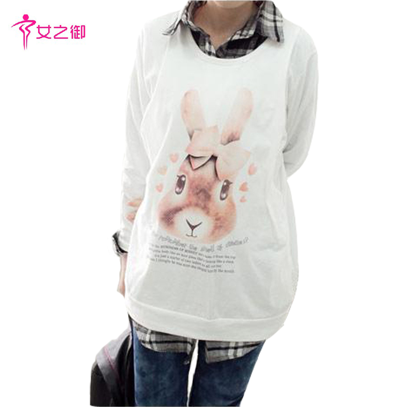 Maternity clothing spring rabbit maternity top nursing clothing t-shirt