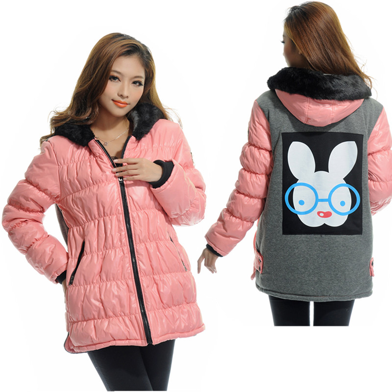 Maternity clothing spring set down cotton-padded jacket maternity thickening wadded jacket cotton-padded jacket