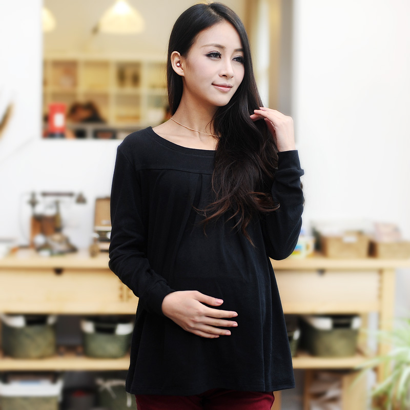 Maternity clothing spring top maternity basic shirt long-sleeve spring and autumn maternity t-shirt maternity basic shirt