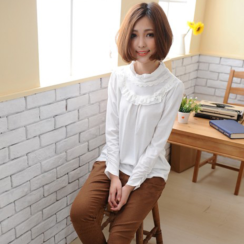 Maternity clothing spring turtleneck top t-shirt fashion spring and autumn maternity long-sleeve basic shirt clothes