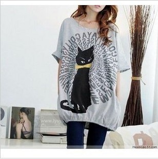 Maternity clothing summer duomaomao t-shirt bats maternity top maternity long design t-shirt