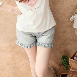 Maternity clothing summer jeans maternity shorts maternity belly pants trousers BB7 shop