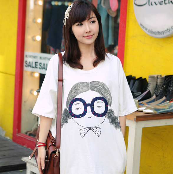 Maternity clothing summer loose casual maternity top short-sleeve top maternity t-shirt