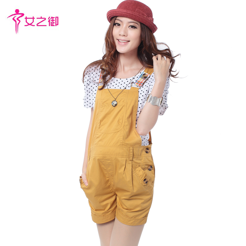 Maternity clothing summer maternity bib pants fashion 100% 3135 cotton maternity pants