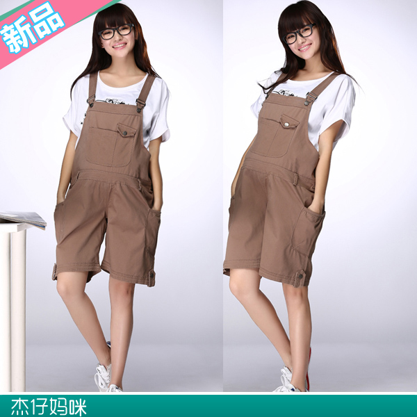 Maternity clothing summer maternity bib pants kangaroo maternity pants plus size fashion shorts