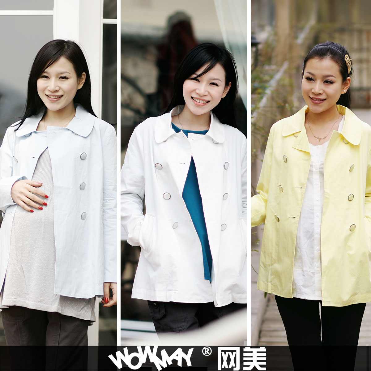 Maternity clothing summer maternity outerwear trench double breasted fashion ol elegant