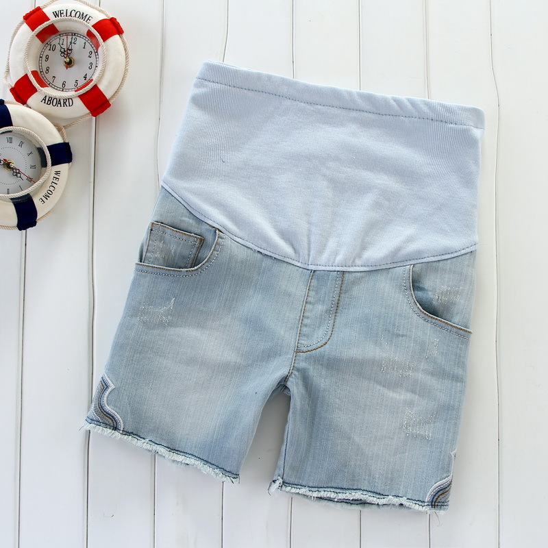 Maternity clothing summer maternity pants maternity shorts maternity denim shorts belly pants