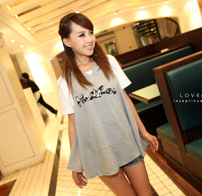 Maternity clothing summer maternity t-shirt maternity top twinset 2