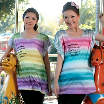 Maternity clothing summer maternity t-shirt short-sleeve maternity plus size top cotton 2256