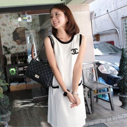 Maternity clothing summer maternity top maternity dress maternity tank sleeveless one-piece dress