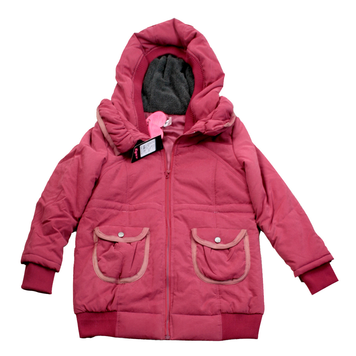 Maternity clothing winter 100% cotton maternity outerwear with a hood maternity top