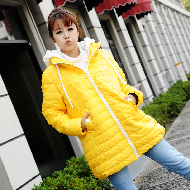 Maternity clothing winter bright color patent leather sheep velvet maternity wadded jacket maternity thermal outerwear m696