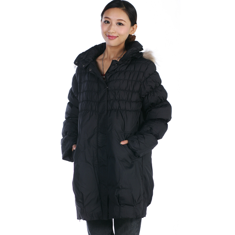 Maternity clothing winter broadened zipper outerwear down coat maternity cotton-padded jacket 1979404