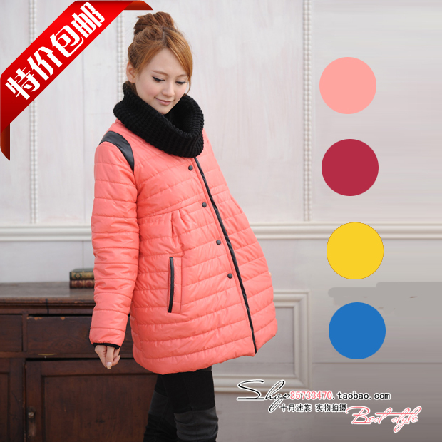 Maternity clothing winter cotton-padded jacket  overcoat  outerwear   jacket cotton-padded free shipping