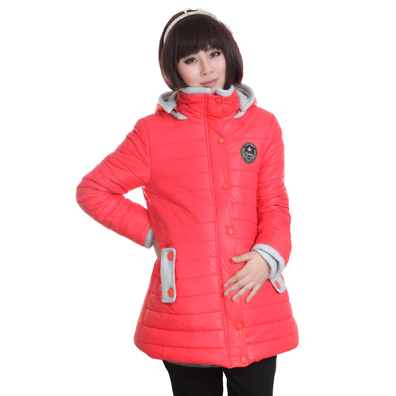 Maternity clothing winter cotton-padded jacket plus velvet thickening outerwear maternity top maternity autumn and winter wadded