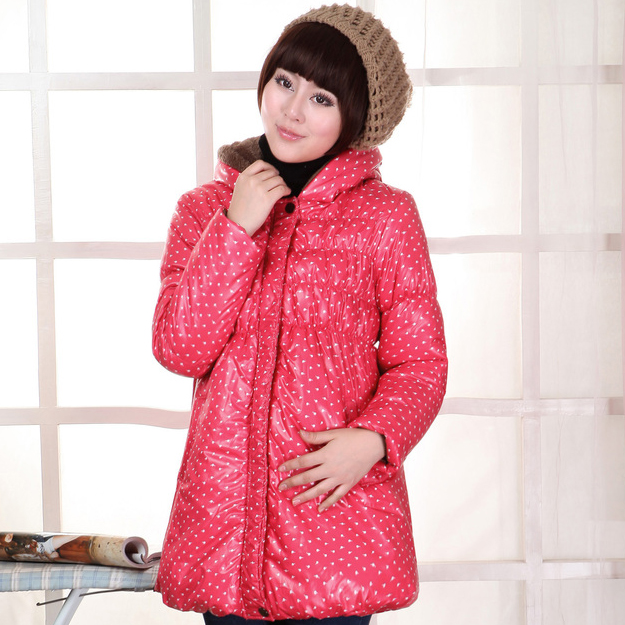 Maternity clothing winter  cotton-padded jacket  wadded jacket  overcoat thermal thickening free shipping