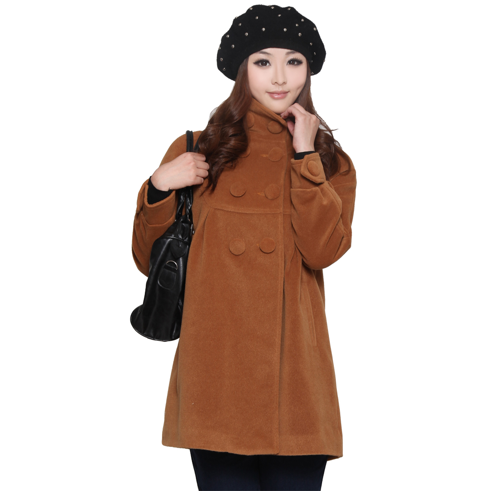 Maternity clothing winter fashion long design maternity wool coat maternity overcoat