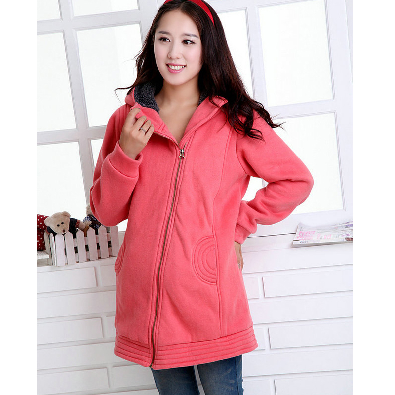 Maternity clothing winter fashion maternity autumn and winter thickening long-sleeve winter overcoat trench wadded jacket